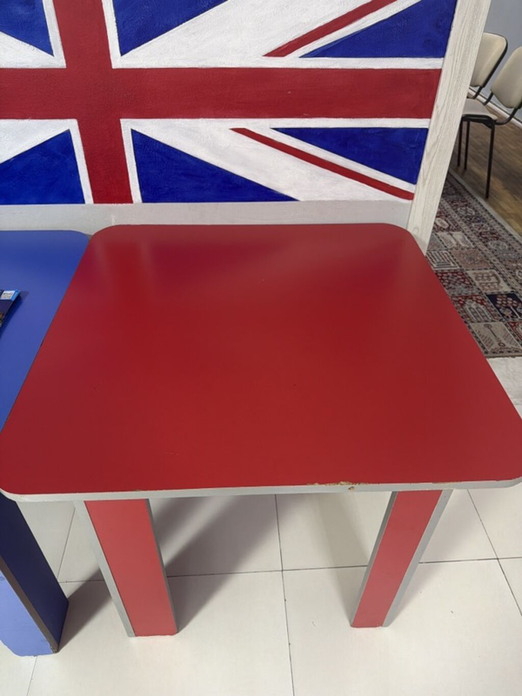 Rəngli kvadrat masa dəsti - Model: iki ədəd kvadrat masa - Rənglər — Masalar, Sumqayıt (3)