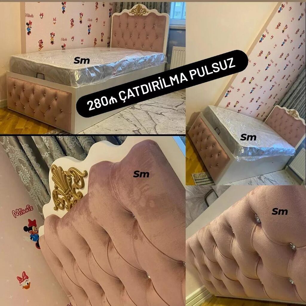 Matraslı bazalı tək nəfərlik çarpayı dəsti. Dəstə matras və geniş — Mebel, Digah (3)