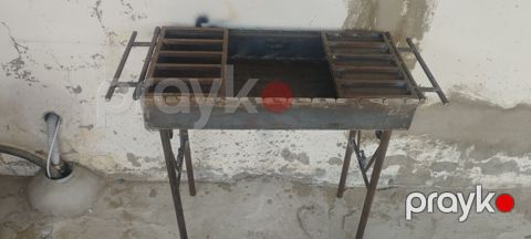 Metaldan hazırlanmış manqal/qril masası - Material: qalın gövdəli