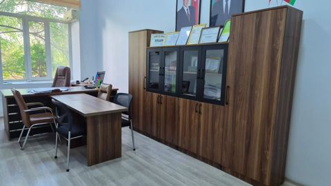 Ofis mebel dəsti – iş kabineti üçün tam həll Tərkibi: - Rahat bel