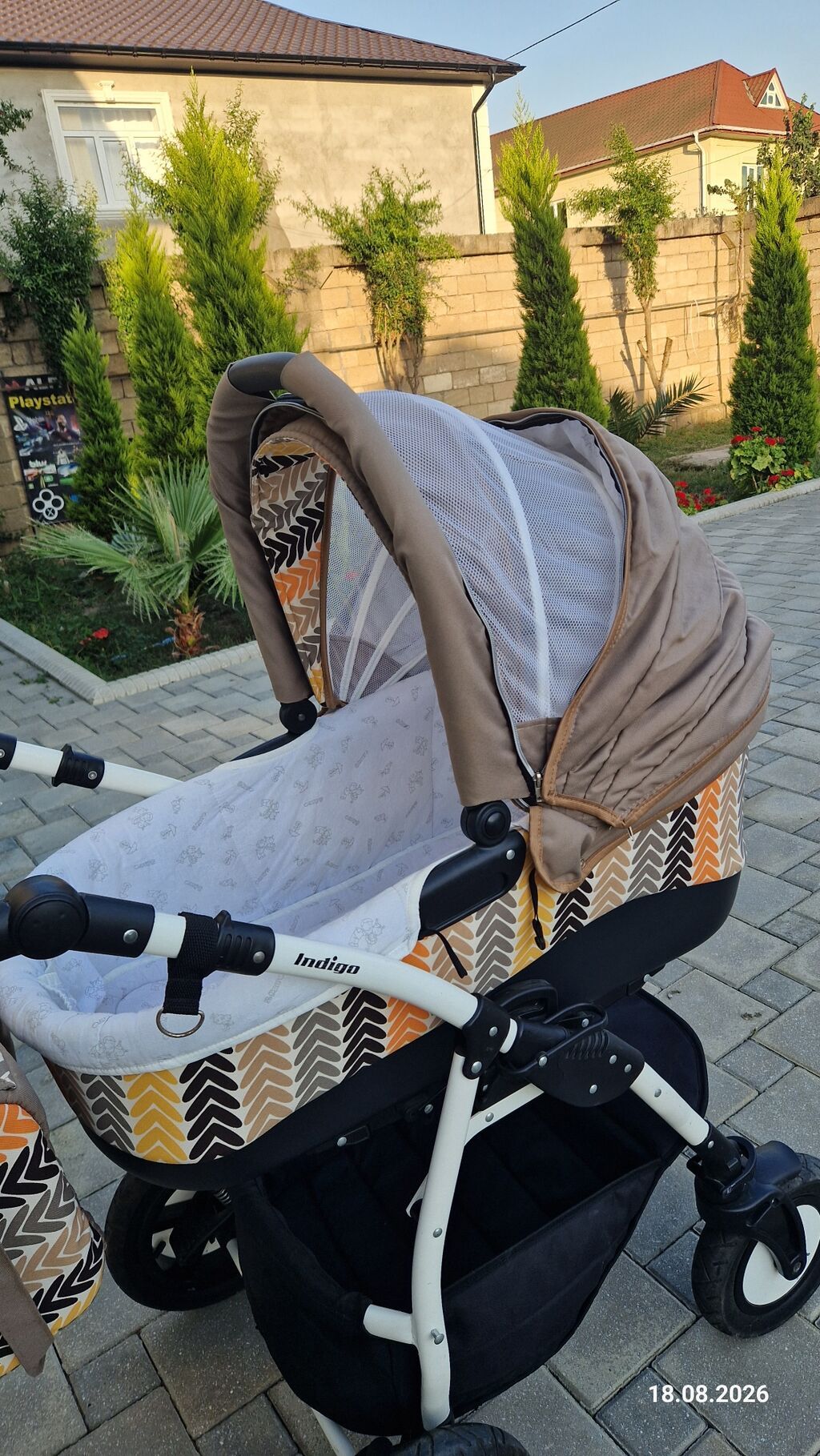 Uşaq arabası – Indigo Camila 2-in-1 (beşik + gəzinti bloku) — Mallar, Masallı (2)