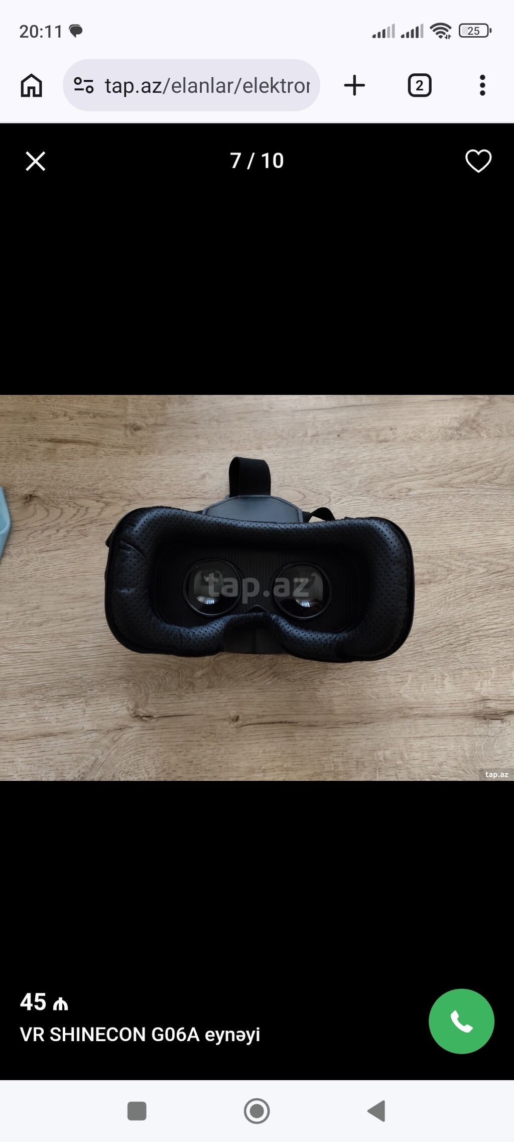 VR SHINECON G06A virtual reallıq eynəyi - Smartfon üçün VR eynək — Elektronika, Bakı (2)