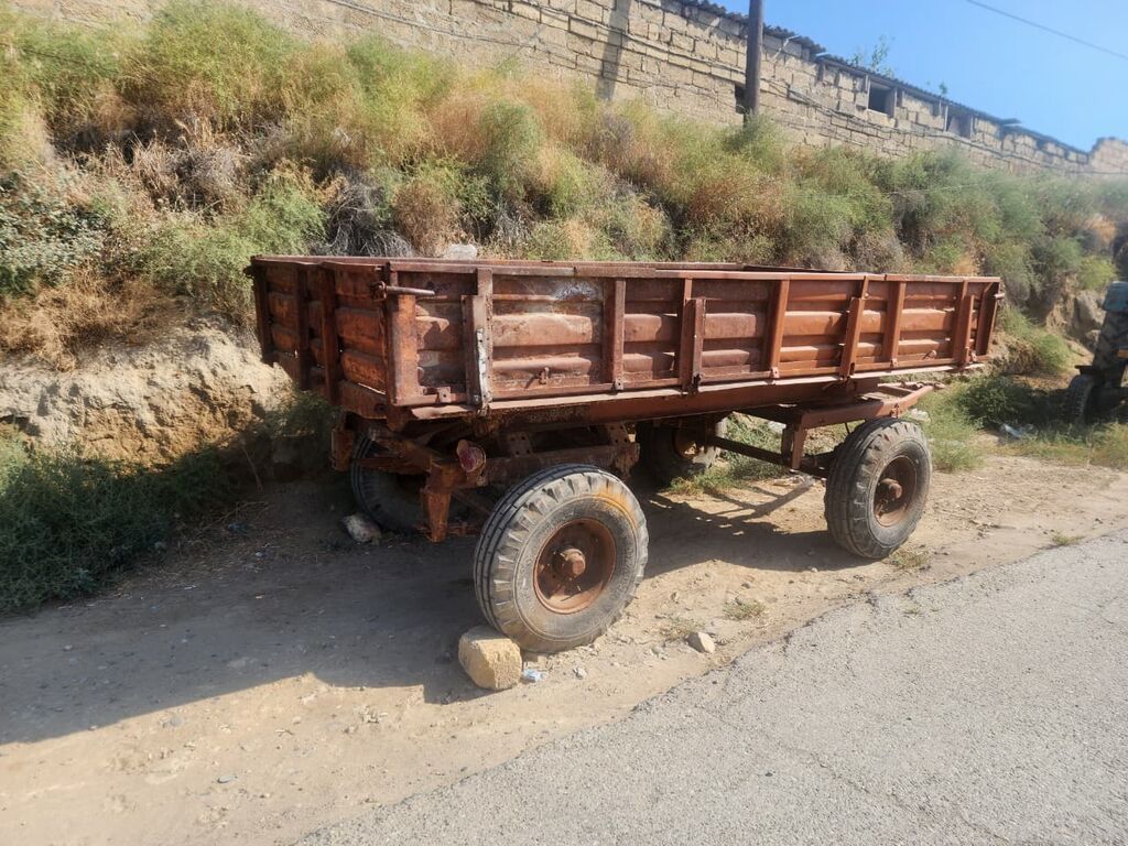 Kənd təsərrüfatı üçün ikioxlu qoşqu araba - Metall konstruksiyalı — Avto, Bakı (3)