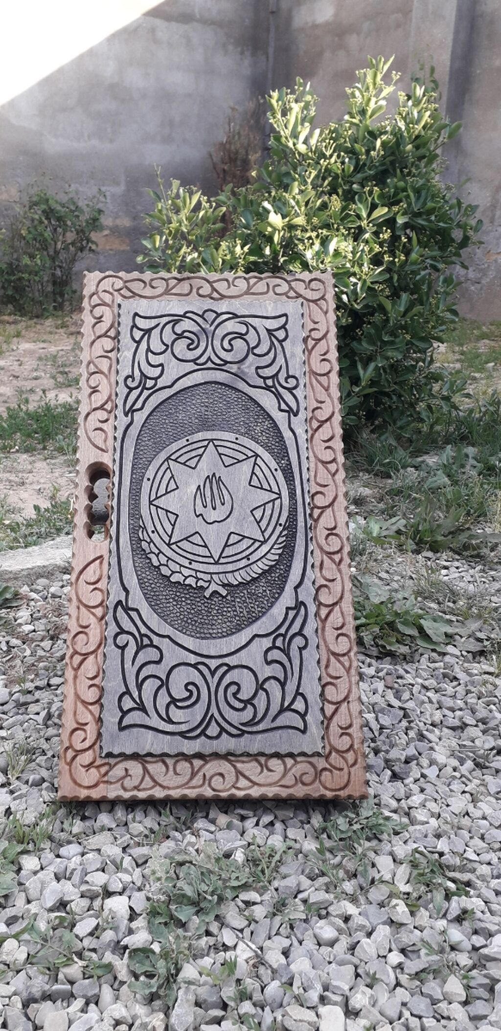 Taxta oyma kombinə lövhə – şahmat/nərd üçün - Material: bərk ağacdan — İdman və istirahət, Masazır (3)