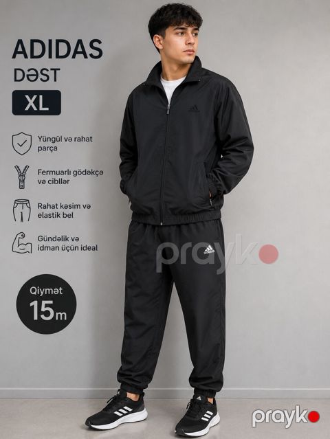 İdman dəsti, Adidas, XL, rəng - Qara