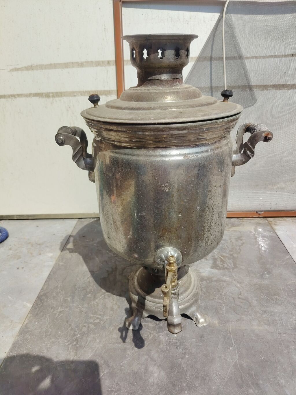 Klassik kömür/sobayaq İstilikli Samovar - Material: metal korpus — Samovarlar, Bakı (2)
