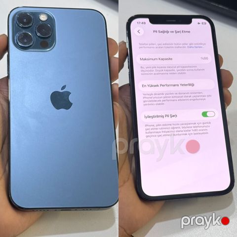 IPhone 12 Pro, 256 GB, Pacific Blue, Barmaq izi, Simsiz şarj, Face ID