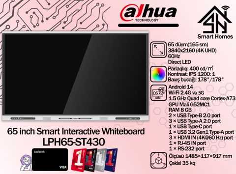 Dahua smart interaktiv lövhə DHI-LPH ST430 — Bakı