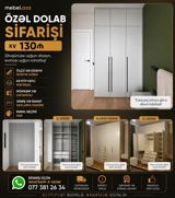 Düz dolab, Dəhliz üçün, Yataq otağı üçün, Paltar üçün, Açılan, Quraşdırıla bilən, 4 qapılı — mebel.aza