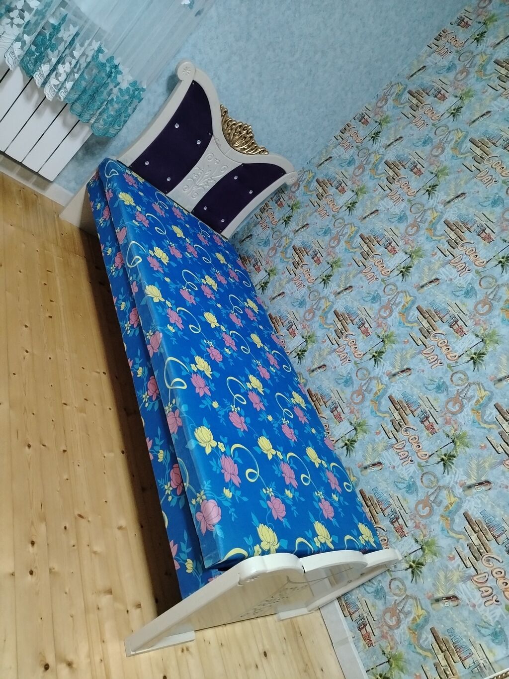 Tək nəfərlik çarpayı - Ölçü: təxmini 90x190 sm (tək ölçü) - Karkas — Mebel, Bakı (2)