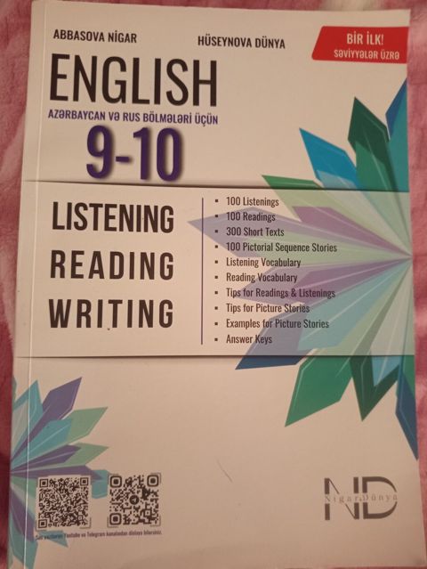 9–10-cu siniflər üçün İngilis dili vəsaiti. Azərbaycan və rus
