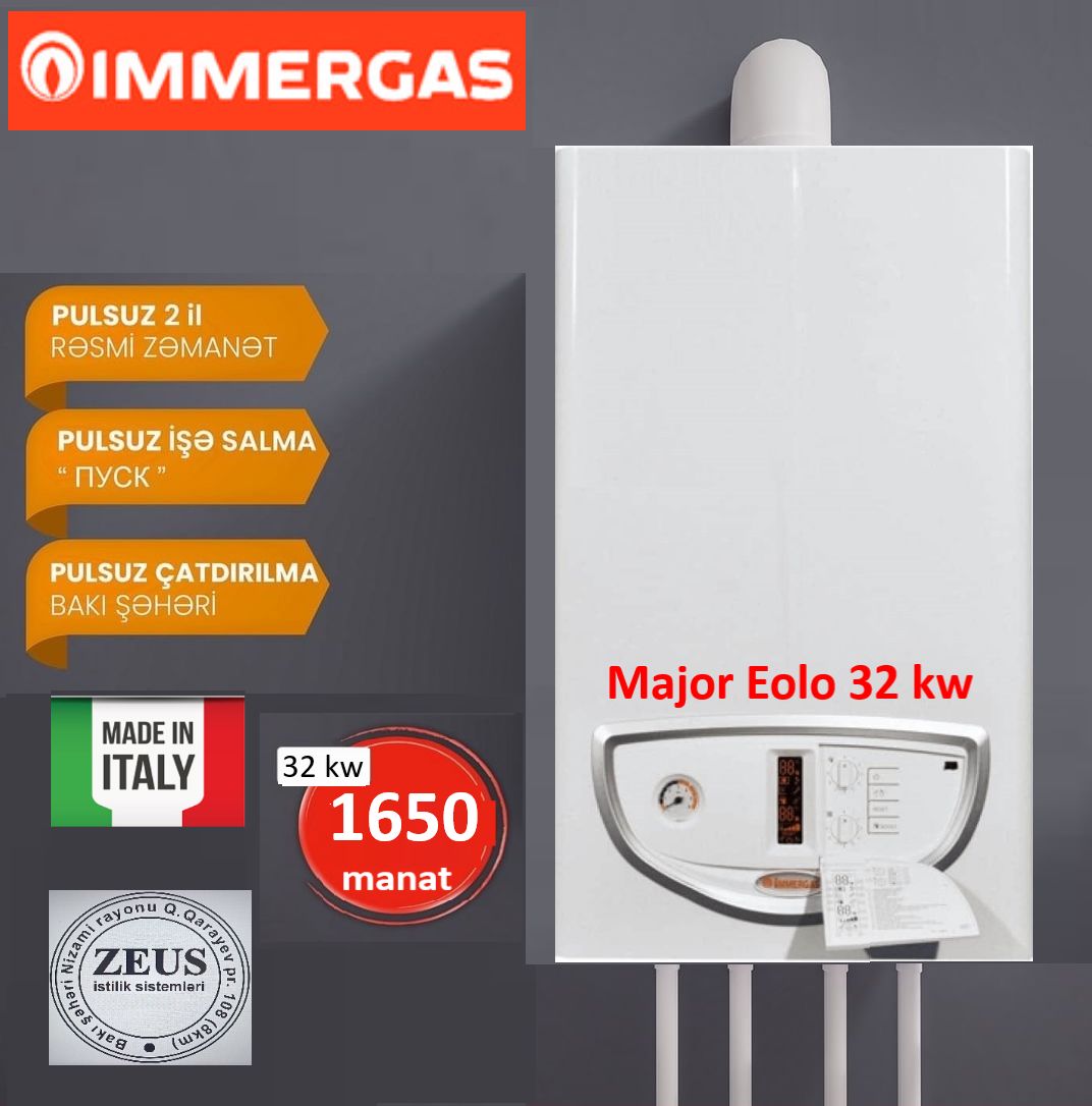 Kombi Immergas Major Eolo 32 kw — Kombilər, Bakı (4)