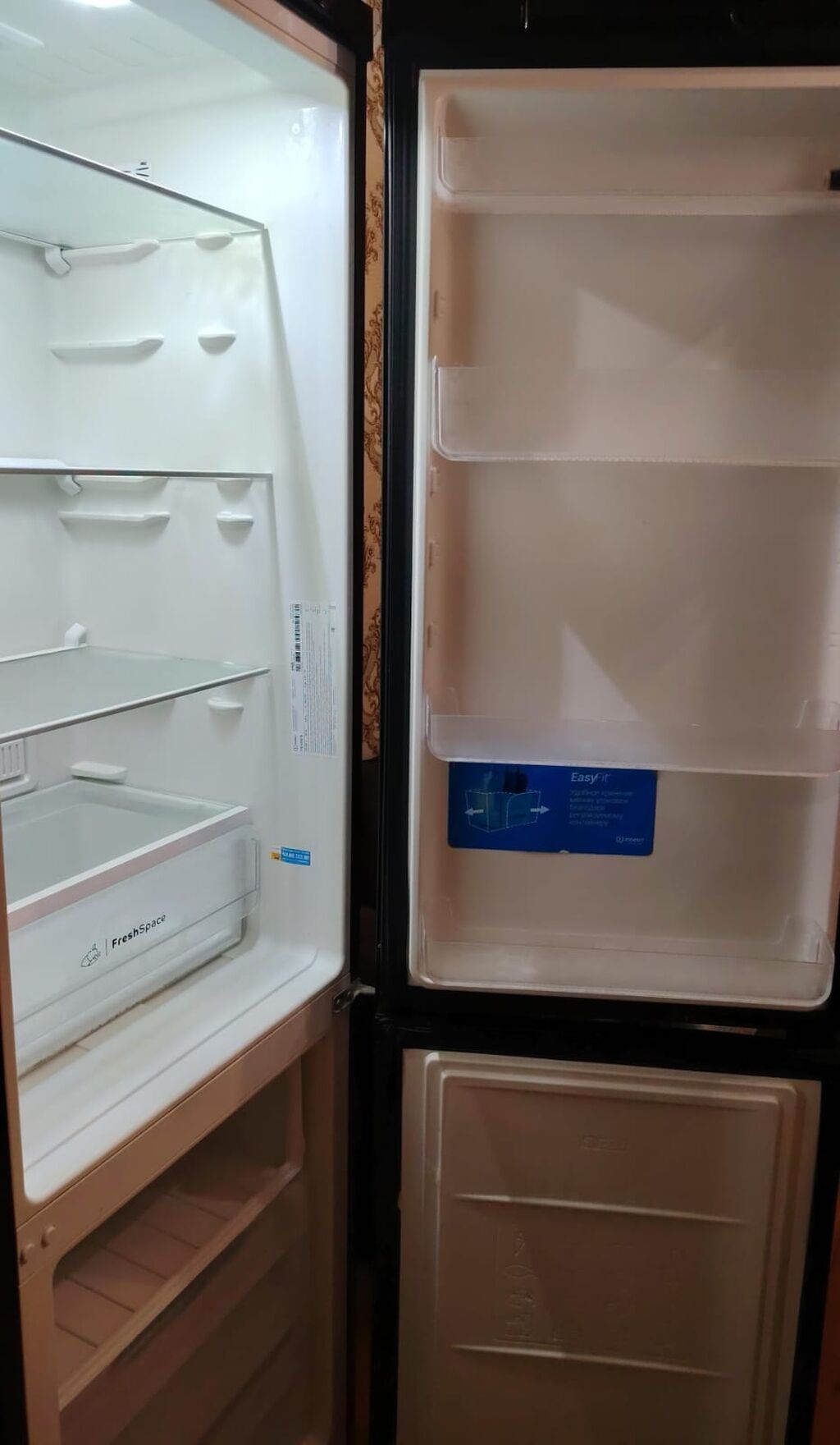 İşlənmiş 2 qapılı Indesit Soyuducu Satılır, rəng - Qara — Soyuducular, Digah (3)