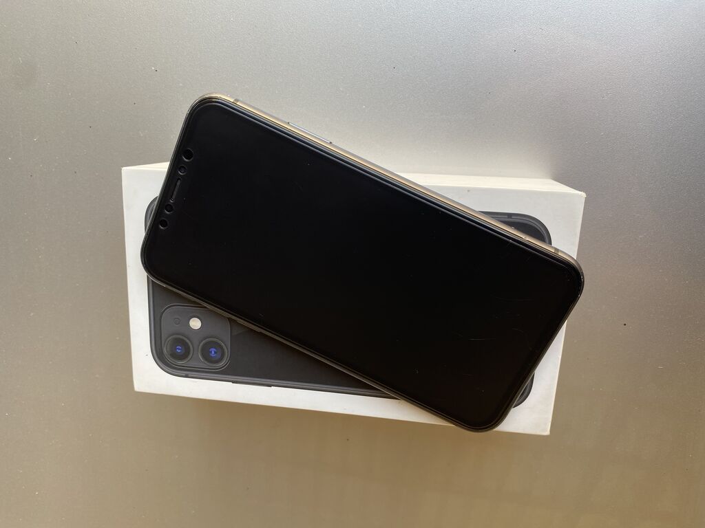 IPhone 11, 64 GB, Qara, Simsiz şarj, Face ID — Apple iPhone, Gəncə (3)