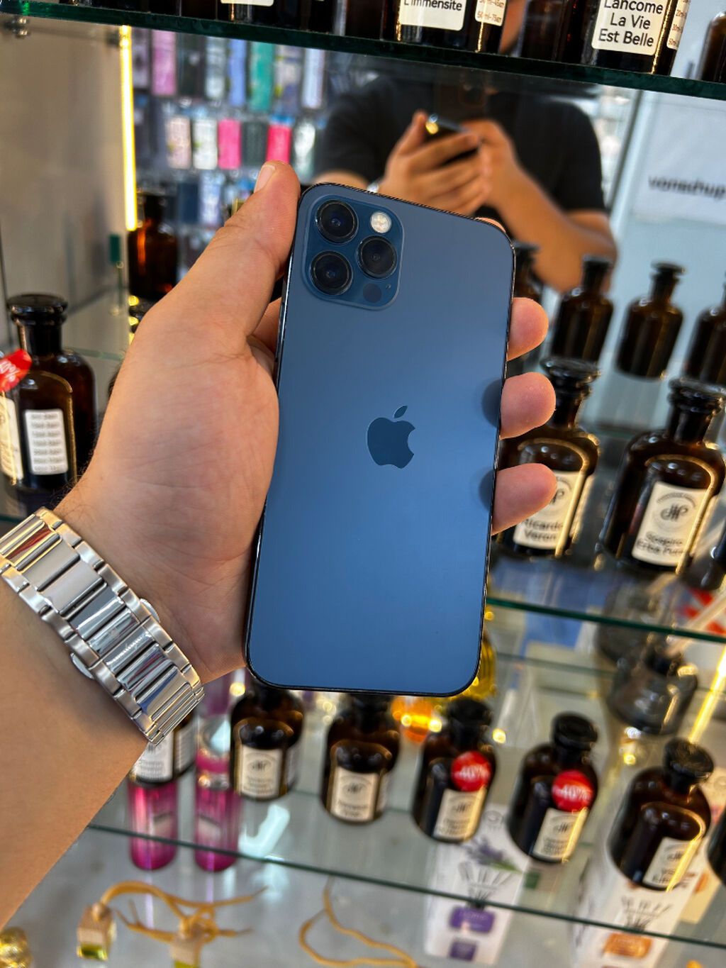 IPhone 12 Pro, 128 GB, Pacific Blue, Simsiz şarj, Face ID — Apple iPhone, Bakı