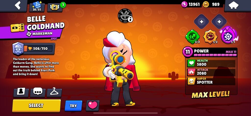 Brawl Stars hesabı. Hesabın görüntülərdə görünən əsas göstəriciləri — İş, Bakı (3)