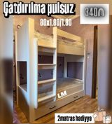 İki mərtəbəli uşaq çarpayısı - Ölçü: 80 x 180 (hər mərtəbə) - Korpus — Goods