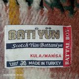 BATI YÜN “Scotch Yün Battaniye” – Battal Boy - Material: Yün (etiket — Faiq