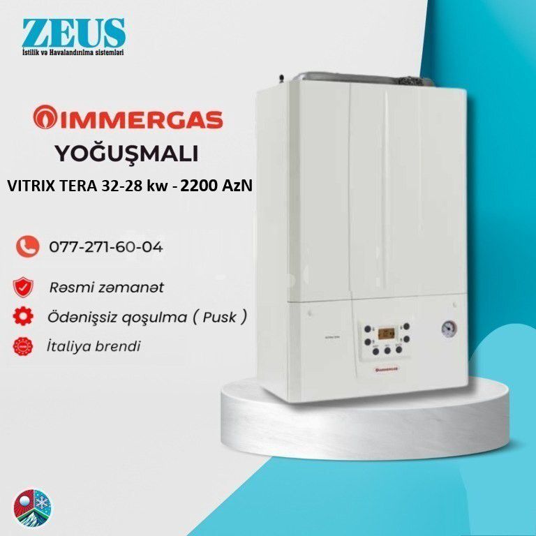 Kombi Yoğuşmalı İmmergas Vitrix Tera 32 - 2200 AZN — Kombilər, Bakı