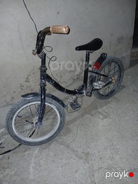 Uşaq velosipedi – kiçik ölçülü, 16" ətrafı təkərlər - Rəng: qara -