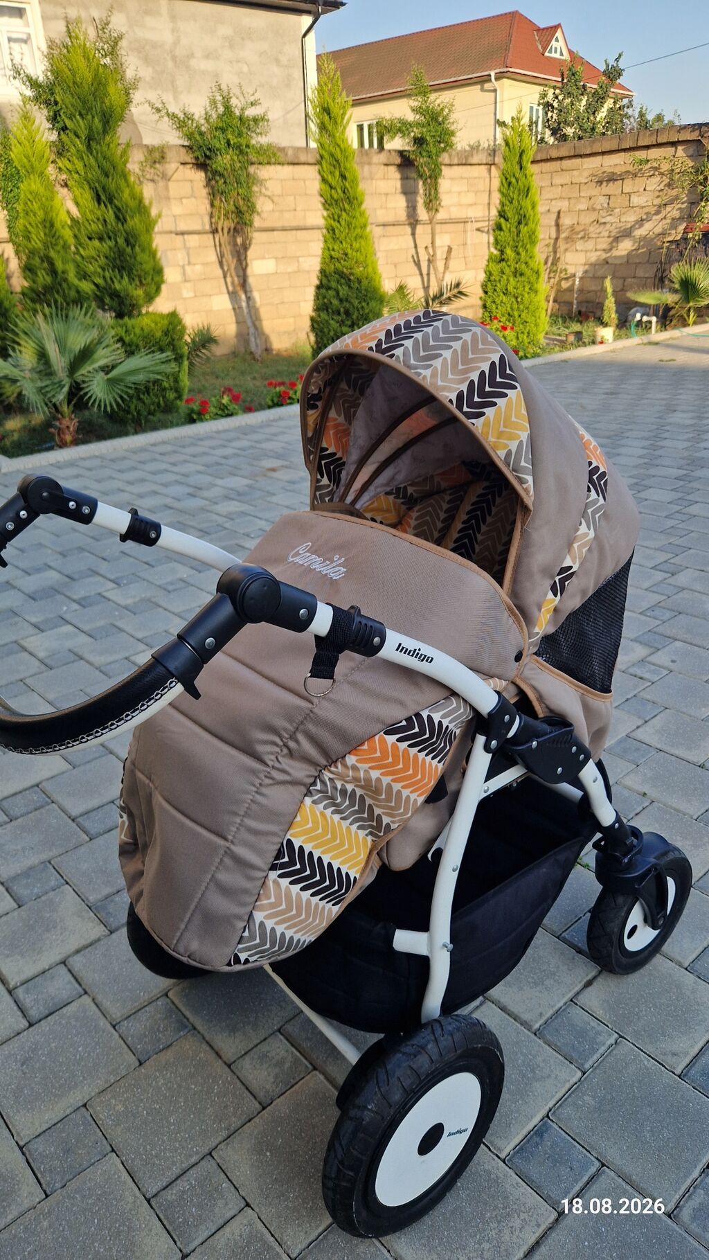 Uşaq arabası – Indigo Camila 2-in-1 (beşik + gəzinti bloku) — Mallar, Masallı (4)