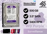 Western Digital Purple 3.5" SATA 500GB Hard Disk (refurbished) — Mallar