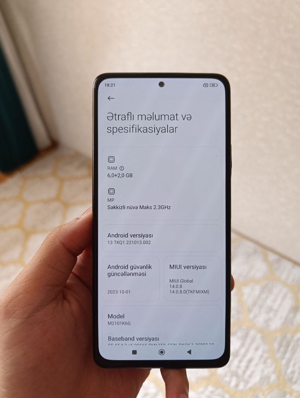 Redmi Note 10 Pro, 128 GB, rəng - Boz — Elektronika, Bakı (3)