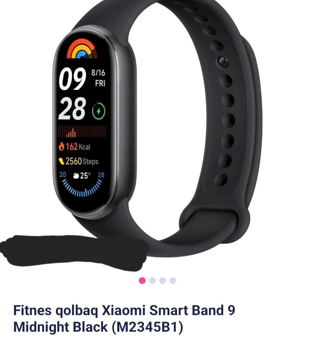 Yeni, Smart qolbaq, Xiaomi, Sensor ekran, rəng - Qara — Aksesuarlar, Bakı (2)