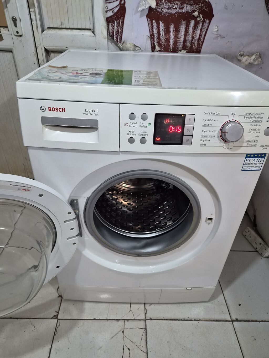 Paltaryuyan maşın Bosch, 8 kq, İşlənmiş, Avtomat, Qurutma var, Pulsuz çatdırılma, Ödənişli çatdırılma — Paltaryuyan maşınlar, Bakı (3)