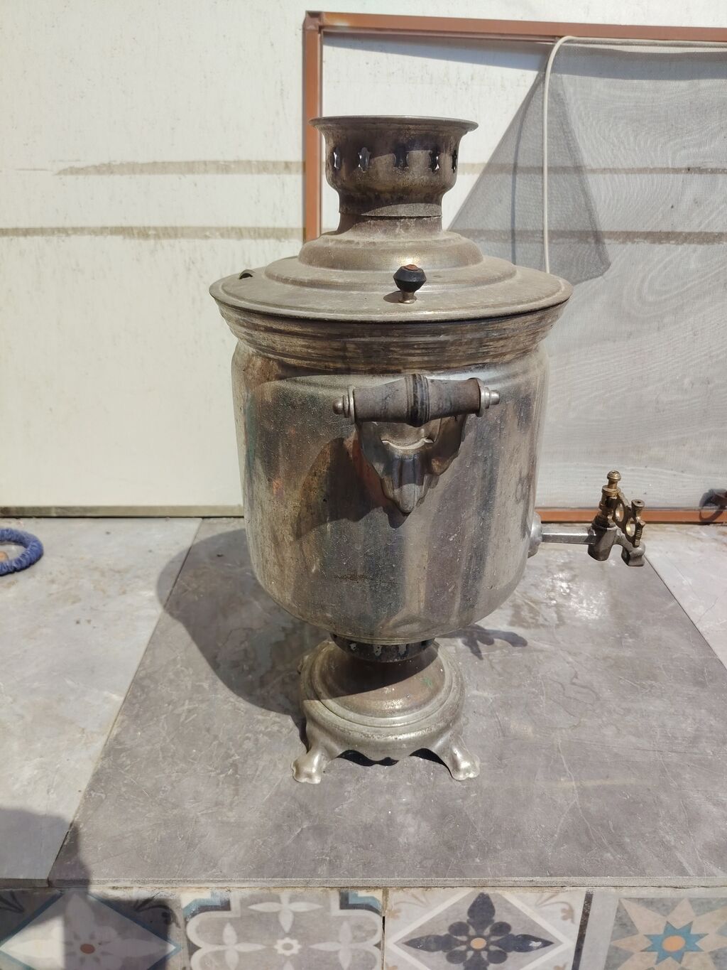 Klassik kömür/sobayaq İstilikli Samovar - Material: metal korpus — Samovarlar, Bakı (3)