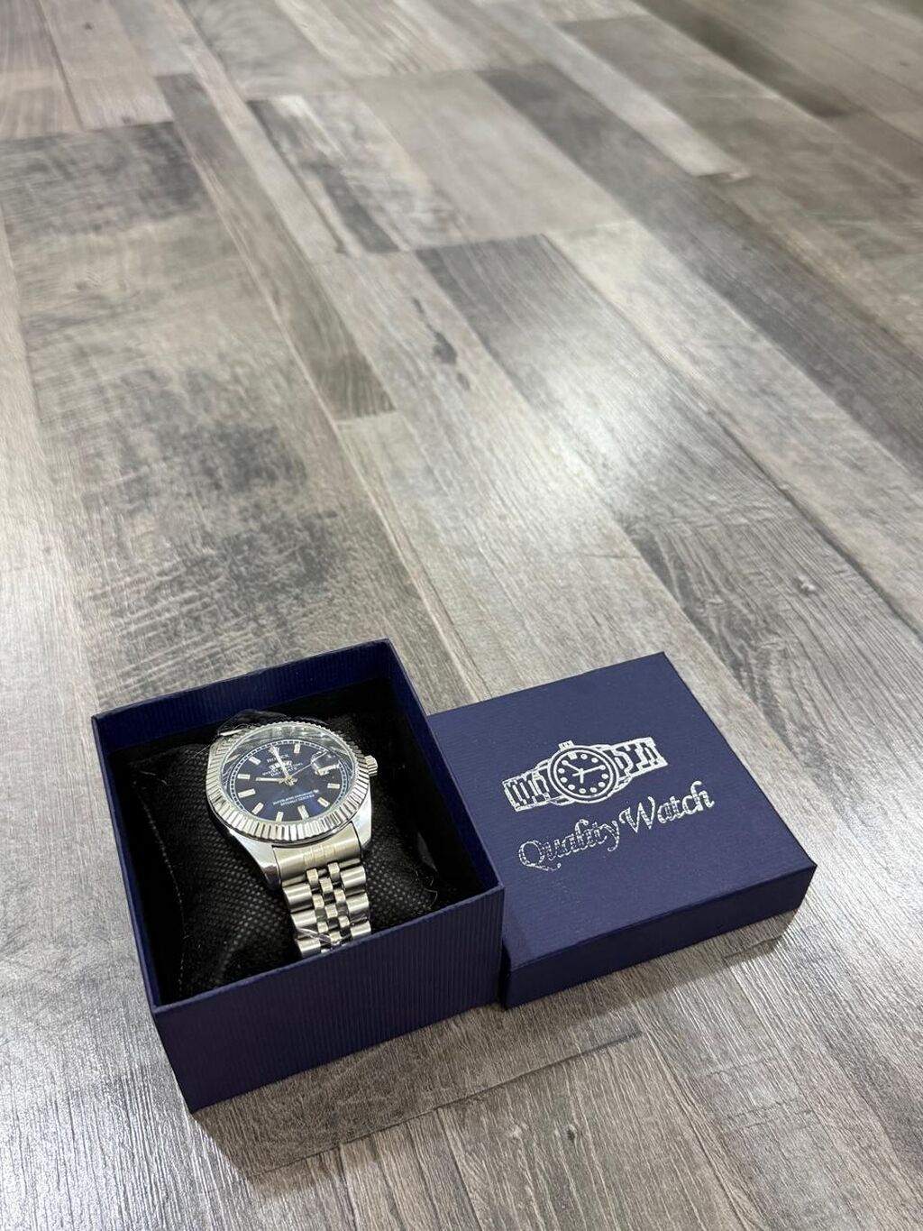 Metall kəmərli kişi qol saatı – Rolex Watch” qutusunda. Maya deyerine — Qol saatları, Bakı