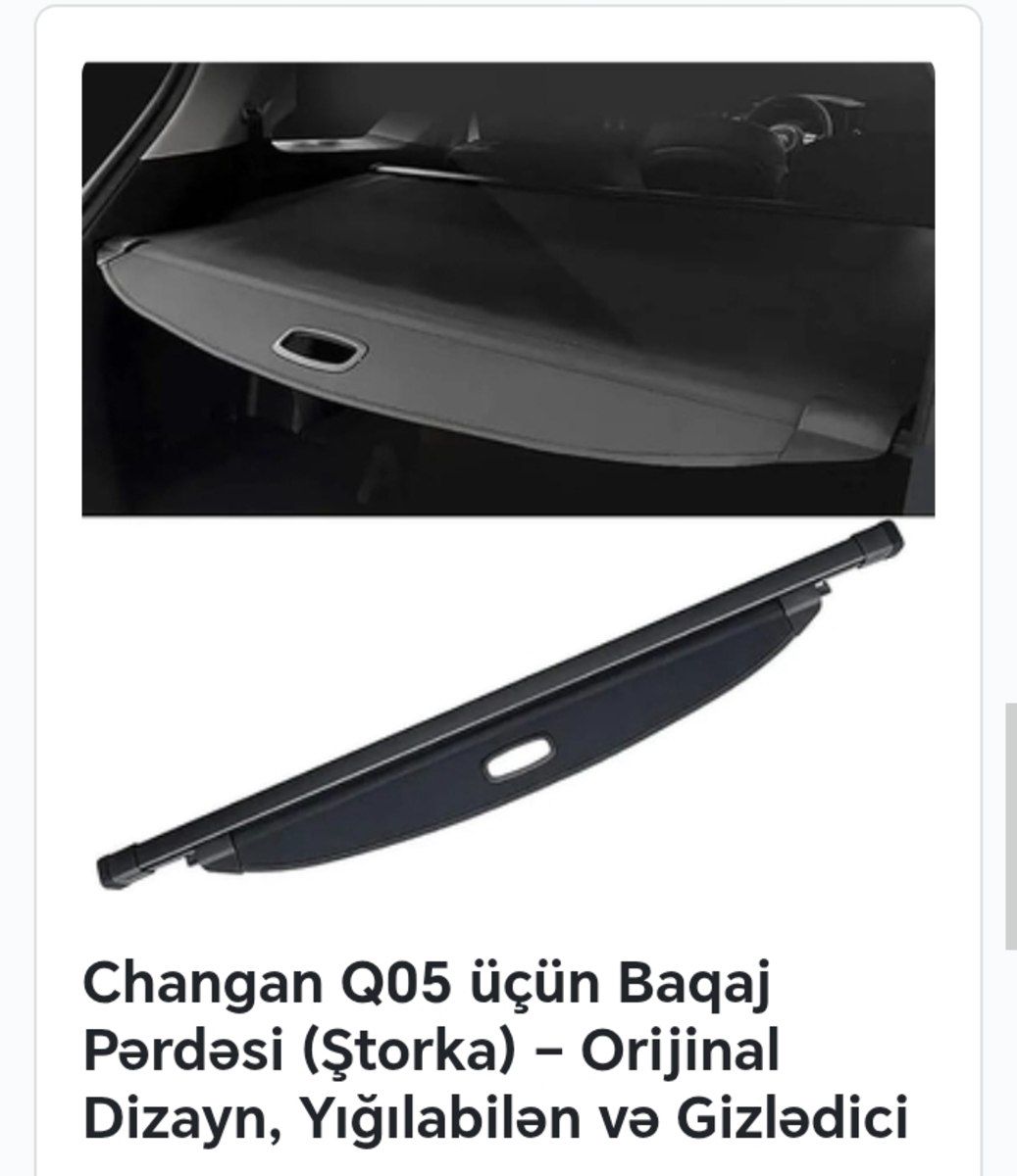 Changan Q05 aksesuarları — Ehtiyat hissələri və aksesuarlar, Bakı (5)