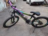 STRIM dağ velosipedi - Çərçivə: yüngül lehimli, qara-yaşıl-mavi rəng — Bicycles