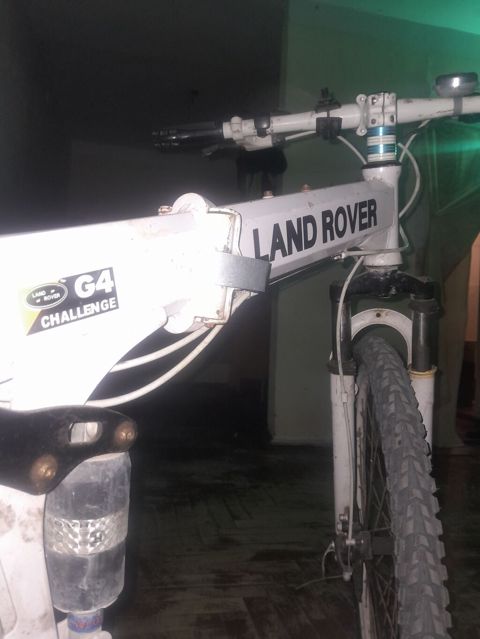 Land Rover G4 Challenge qatlanan dağ velosipedi - Rəng: ağ, Land — Digah