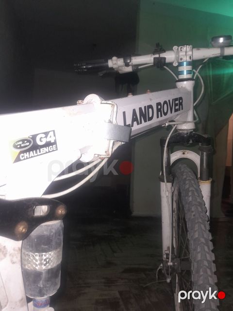Land Rover G4 Challenge qatlanan dağ velosipedi - Rəng: ağ, Land