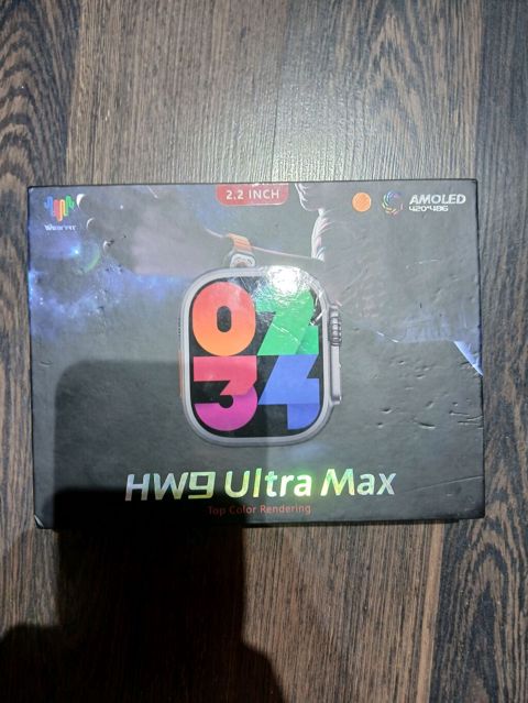 HW9 Ultra Max ağıllı saat - Ekran: 2.2 düym AMOLED (420×486), parlaq — Digah