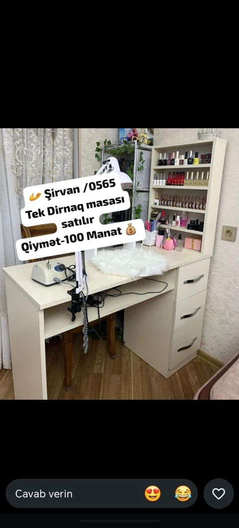 Düz masa, Siyirməli, Polkalı, Laminat, Kredit yoxdur — Bakı