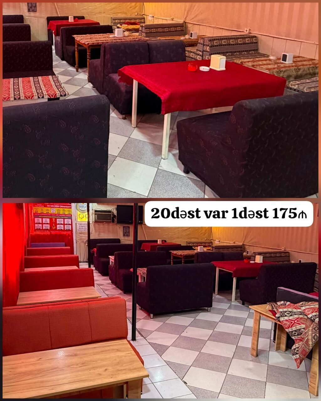 Kafe restoran cayxana uçun divan desti 20 dest var bir dest *175₼ — Mebel, Mehdiabad