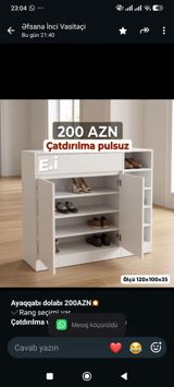 *Ayaqqabı dolabı 200AZN Rəng seçimi var *Çatdırılma və — Goods