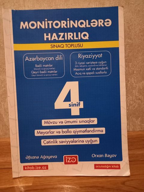 Məhsul: “Monitorinqlərə Hazırlıq – Sınaq Toplusu (4-cü sinif)” — Xırdalan