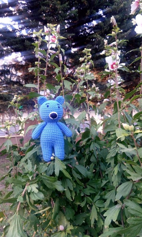 Təsvir: - Amigurumi texnikası ilə toxunmuş yumşaq oyuncağdır. - Rəng — Bakı
