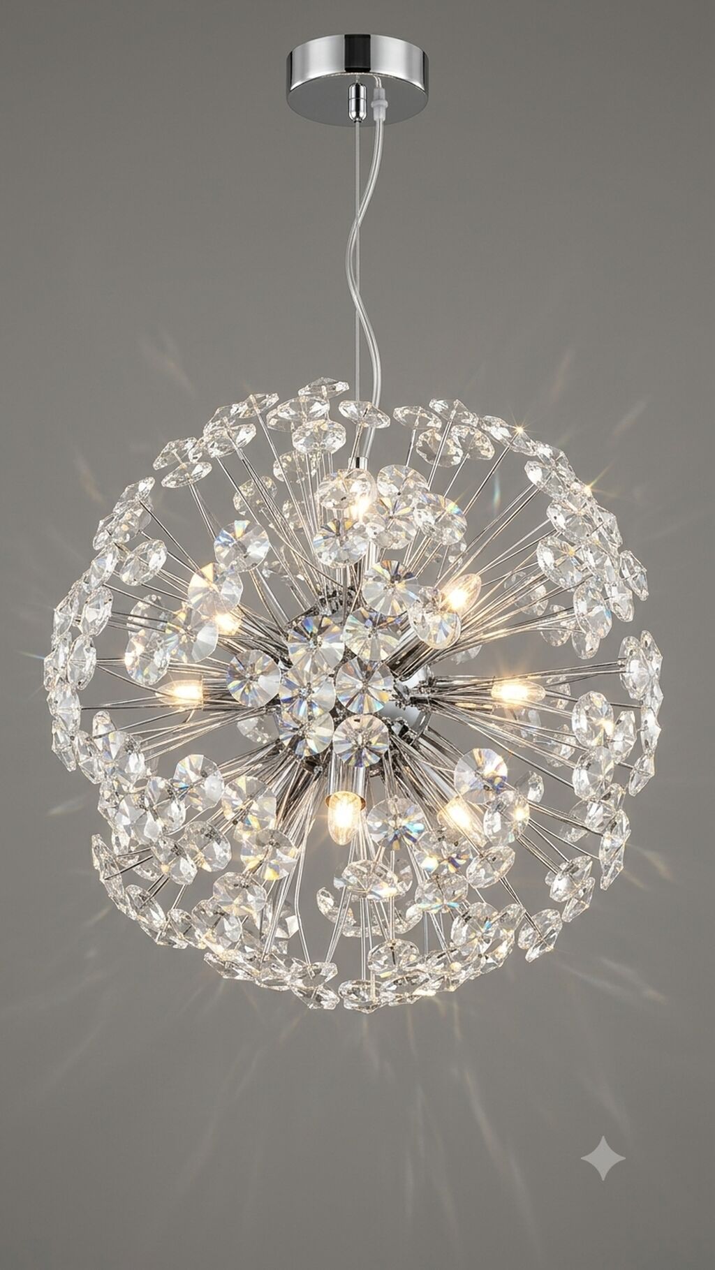 Led Çılçıraq, 4 və daha çox lampa, Metal — İşıqlandırma, Novxanı (8)