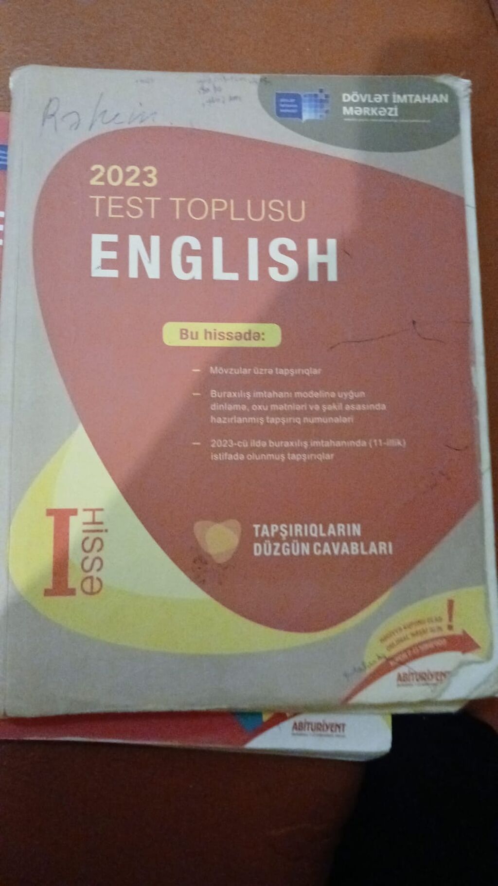 İngilis dili Testlər 7-ci sinif, DİM, 1-ci hissə, 2023 il — Kitablar və jurnallar, Xırdalan (2)