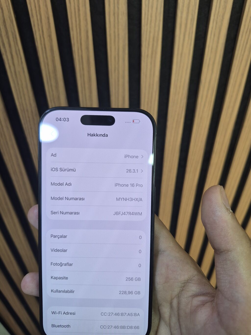 IPhone 16 Pro, 256 GB, Qara, Face ID — Apple iPhone, Bakı (4)
