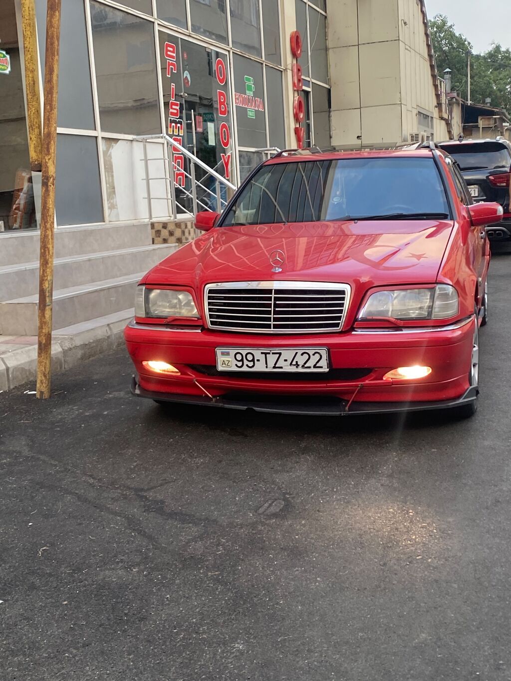 Mercedes-Benz C-Class (W202) Universal/Wagon – qırmızı rəng — Avto, Digah (2)