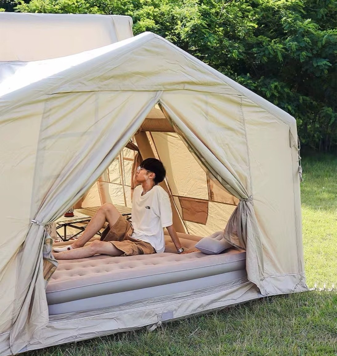 Wolf Nest A-Frame Şişmə Çadır 4.20x3.00x2.55m — Mallar, Bakı (5)