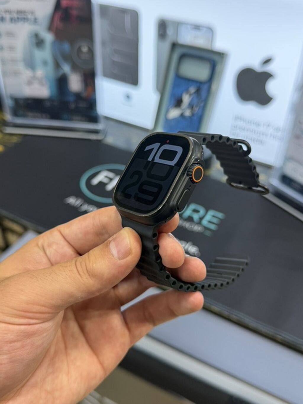 Apple Watch Ultra 2 Black Titanium Ideal veziyyetdedi. Xanim ishledib — Aksesuarlar, Bakı (2)