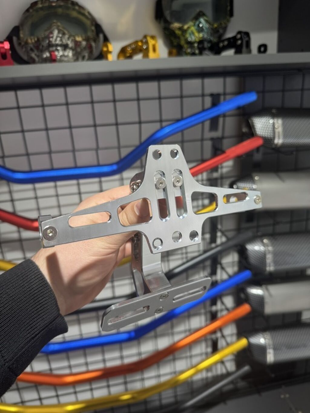 Motosiklet üçün universal nömrə nişanı dayağı - Material — Avto, Bakı (5)
