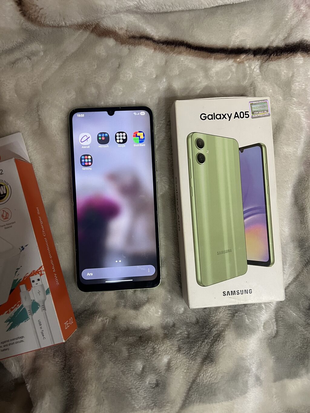 Samsung Galaxy A05, 64 GB, rəng - Yaşıl, Sensor, Face ID — Samsung, Bakı (10)