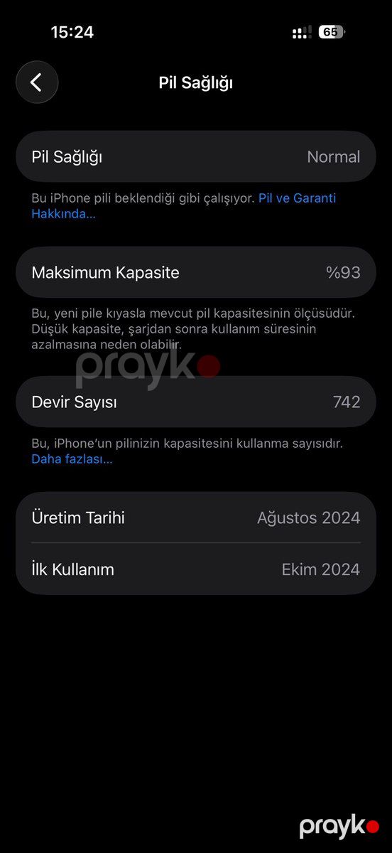 Apple iPhone 16 Pro Natural Titanium 128GB/8GB — Smartfonlar, Bakı (7)